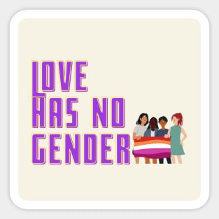 Love has no Gender Sticker